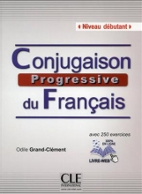 کتاب فرانسه  Conjugaison progressive du francais - Niveau debutant + CD