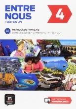 کتاب Entre nous 4 B2 - Livre de l'élève + Cahier d'activités + CD audio
