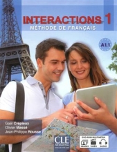 کتاب فرانسه  Interactions 1 - Methode de Francais A1.1 + DVD