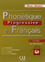 کتاب Phonetique progressive du français - debutant + CD - 2eme edition