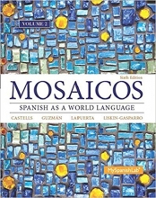 کتاب اسپانیایی Mosaicos, Volume 2 with MyLab Spanish with Pearson eText