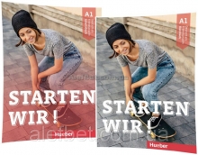 خرید کتاب آلمانی Starten wir A1 Kursbuch + Arbeitsbuch + CD گلاسه