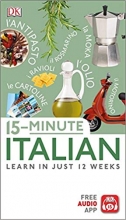 کتاب ایتالیایی 15-Minute Italian   Learn In Just 12 Weeks