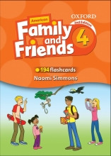 فلش کارت Flashcards American Family and Friends 4 Second Edition