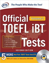 خرید کتاب افیشیال تافل آی بی تی تست Official TOEFL iBT Tests Volume 2, 2nd Edition