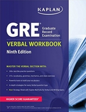 خرید کتاب نیو جی آر ای وربال ورک بوک New GRE Verbal Workbook KAPLAN 9th