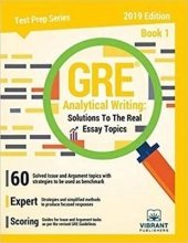 خرید کتاب جی آر ای انالیتیکال رایتینگGRE Analytical Writing : Solutions to the Real Essay Topics - Book 1 Edition 2019