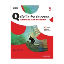 خرید کتاب کیو اسکیلز فور سکسز ویرایش دوم Q Skills for Success 5 Listening and Speaking 2nd سیاه وسفید
