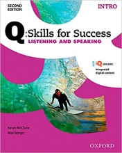 خرید کتاب کیو اسکیل فور سکسز ویرایش دوم Q Skills for Success Intro Listening and Speaking 2nd