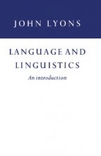 کتاب Language and Linguistics by John Lyons