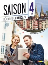 کتاب فرانسوی Saison niveau 4 B2 - livre de l'eleve + cahier + dvd