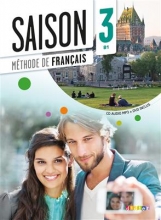 کتاب فرانسوی Saison niveau 3 B1 - livre de l'eleve + cahier + dvd