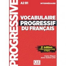 کتاب  Vocabulaire Progressif Du Francais A2 B1 - Intermediaire - 3rd +Corriges