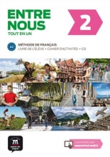 کتاب Entre nous 2 A2 - Livre de l'élève + Cahier d'activités + CD audio