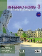 کتاب فرانسه  Interactions 3 - Niveau A2 - Livre de l'élève + DVD Rom