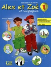 کتاب فرانسه  Alex et Zoe 1 - Livre + CD Rom
