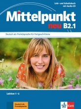 کتاب آلمانی میتلپونکت Mittelpunkt neu B2.1: lehrbuch - und Arbeitsbuch, Lektion 1-6 + CD
